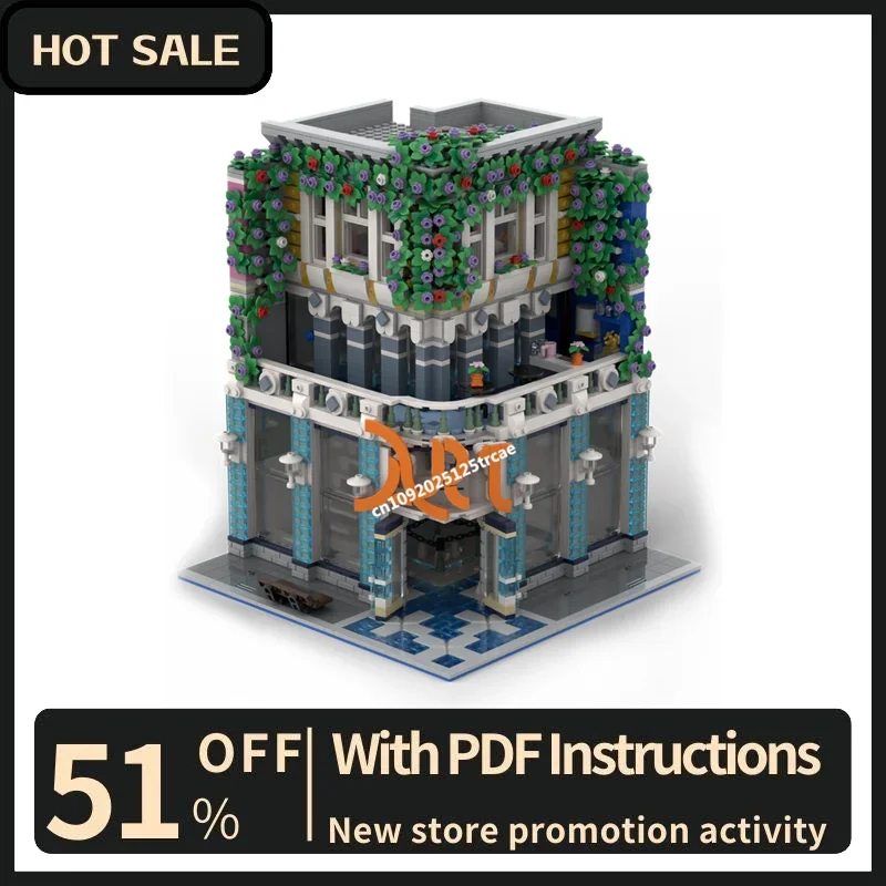 New 3274Pcs City Hot Street View Moc Modular Art Gallery Model Custom Puzzles Diy Creative Ideas toys Birthday Christmas Gifts