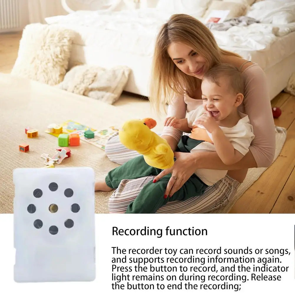 Voice Recorder For Stuffed Animal Record Custom Message For Plush Toy Perfect Sound Box For Voice Gifts Sound Box For Plush N7n0