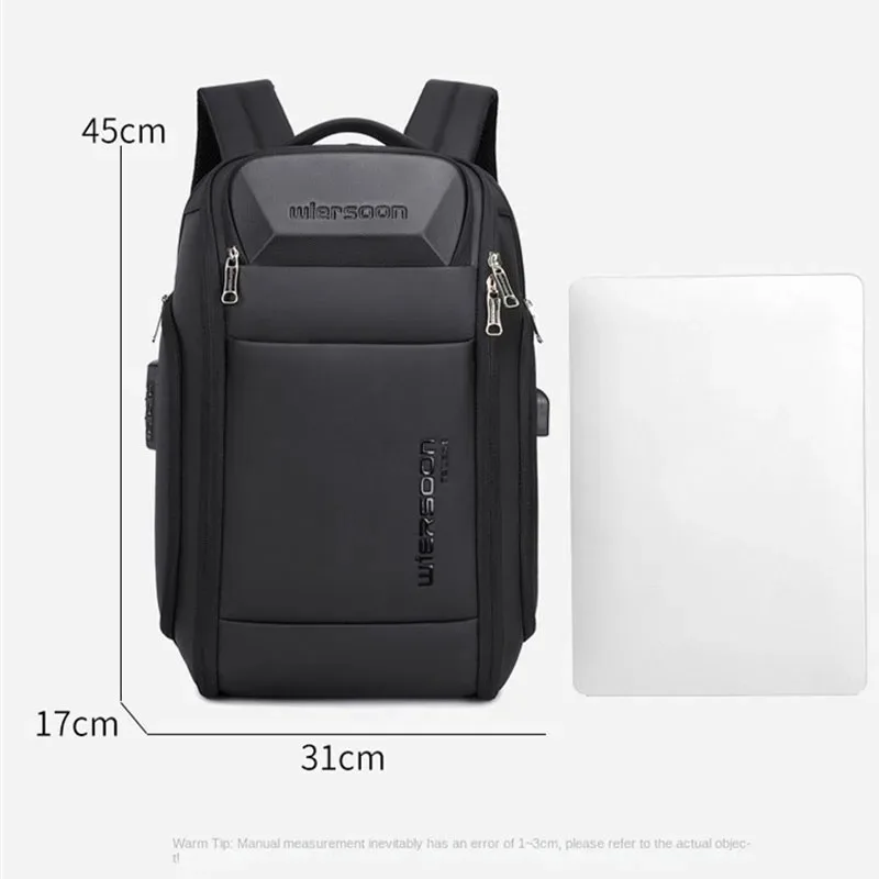 Multi functional Business Bag Waterproof Lockable Anti-theft Breathable Backpack USB Charging Large Capacity Travel Bag