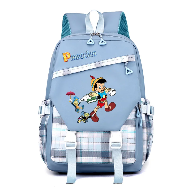 

Disney Pinocchio Backpacks Kids Boys Girls School Bags Cartoon Gift Student College Bookbag Rucksack Women Travel Large Capacity