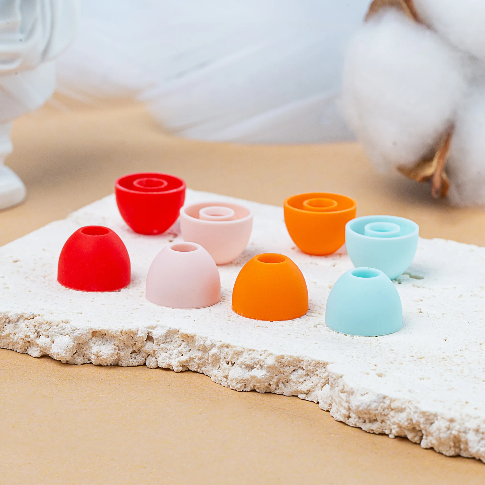 KBEAR-almohadón para auriculares, aislamiento de ruido para Apple Airpods, 4 pares (8 piezas)