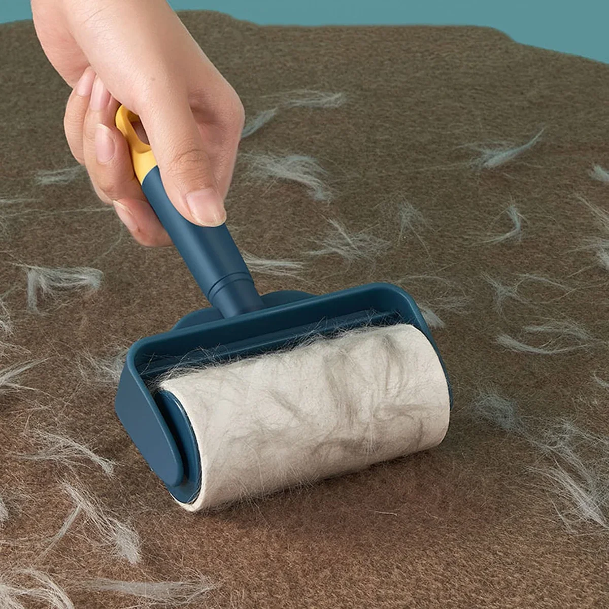 1PC-Clothing Sticky Hair Device Washable Sticky Barrel Roller Dust Brush Suction Hair Roller Anti-static Sticky Hair Roller