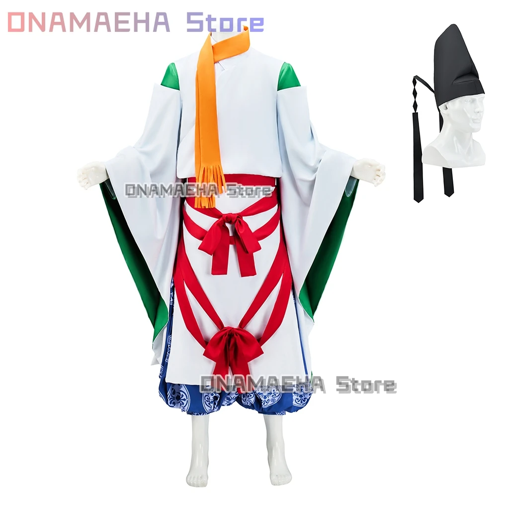 Yorishige Suwa Cosplay Costume The Elusive Samurai Anime Uniform Japanese-Style Clothing Hat Set Unisex Outfit Role-playing