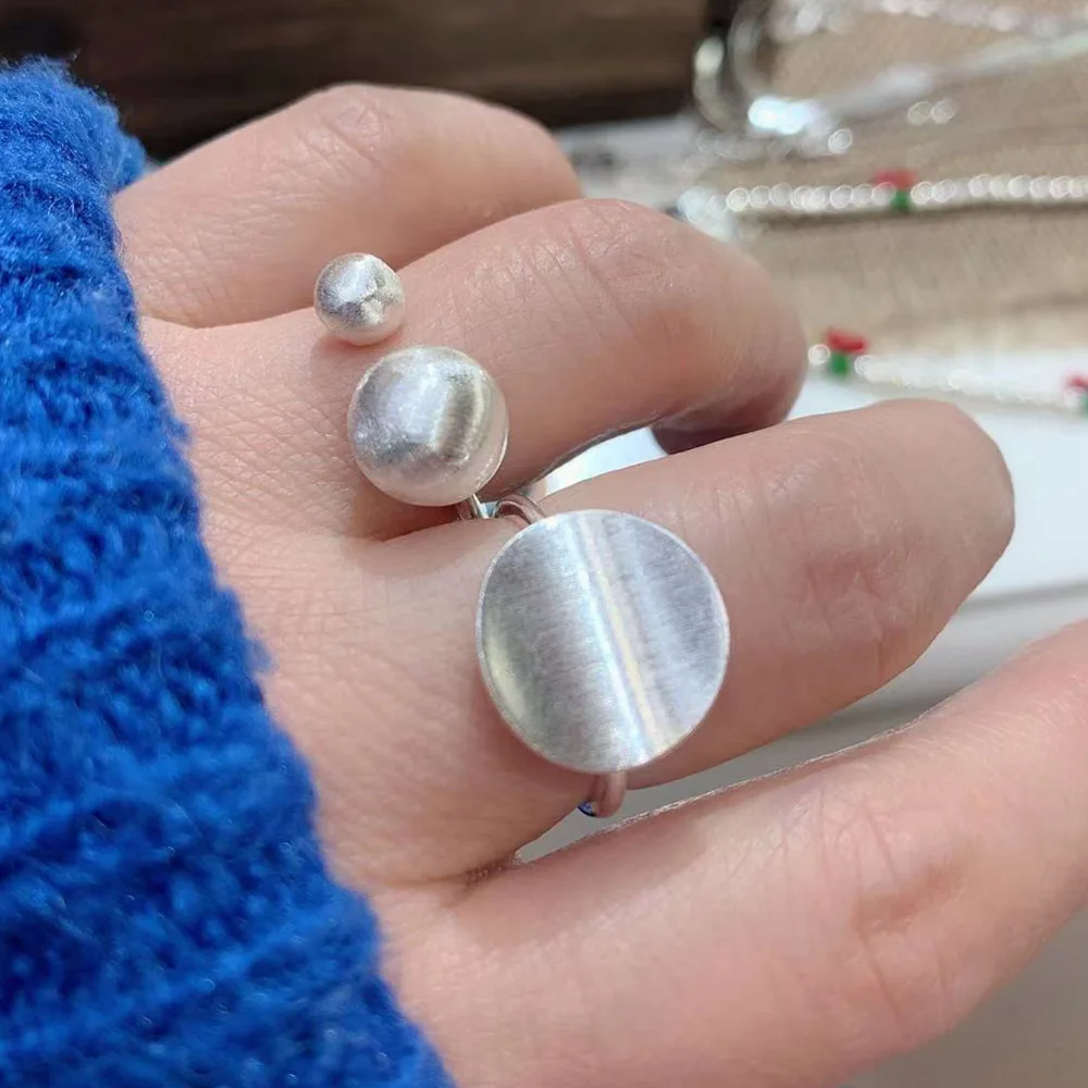 Женское блестящее кольцо в виде сердца, серебро 925 пробы, регулируемое