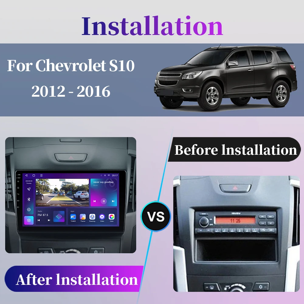 For Chevrolet TrailBlazer 2 S10 Holden Colorado For Isuzu D-Max DMAX Android Car Radio Multimedia Player Carplay Navigation GPS