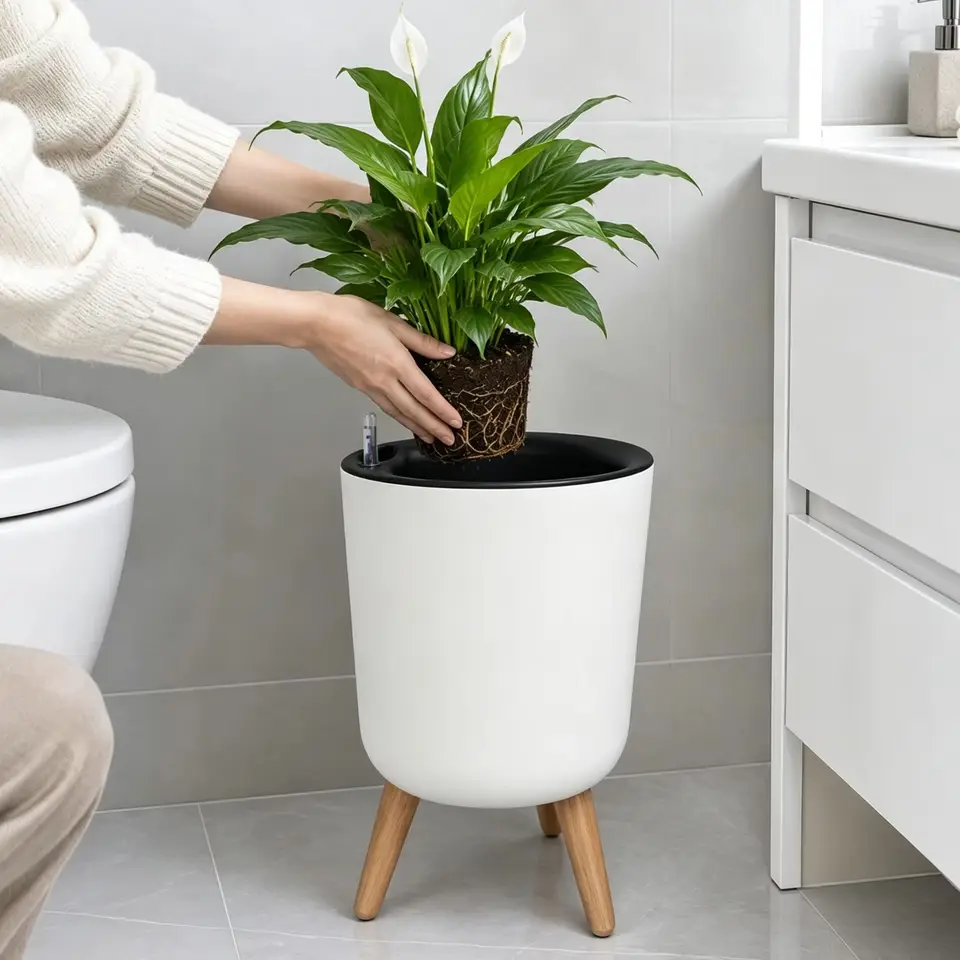 Self Watering Stylish Floor Plant Pot