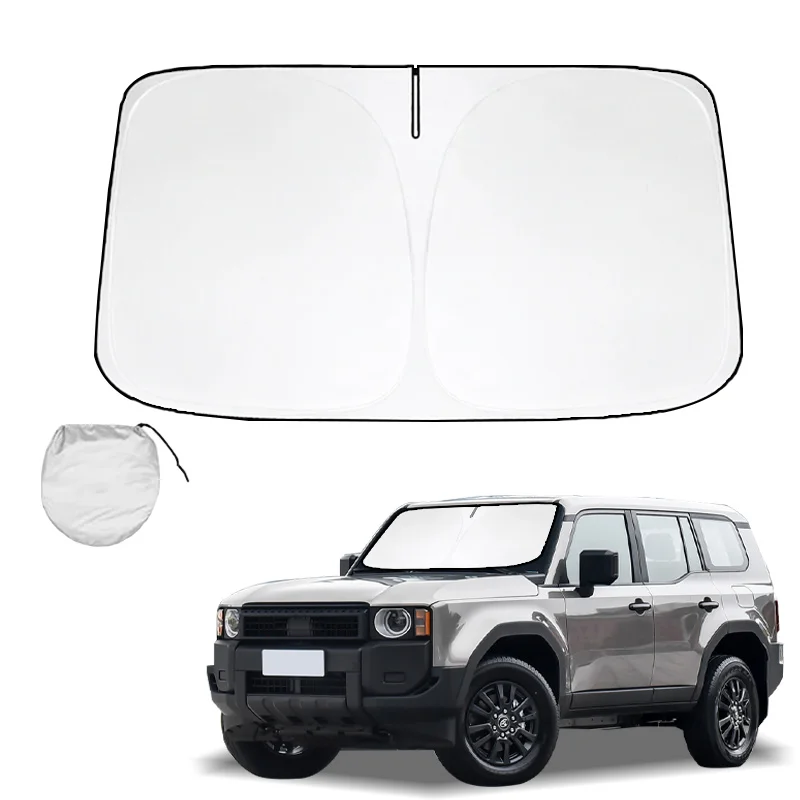 

Car Windshield Sun Shade For Toyota Prado 90 120 150 Sunshade Foldable Sun Visor Protector Blocks UV Rays Keep Your Car Cooler