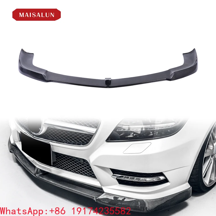 

High Quality Body Kit Front Lip for BENZ CLS-Class W218 Upgrade to Carbon Fiber Front Lip Car Bumper Parts