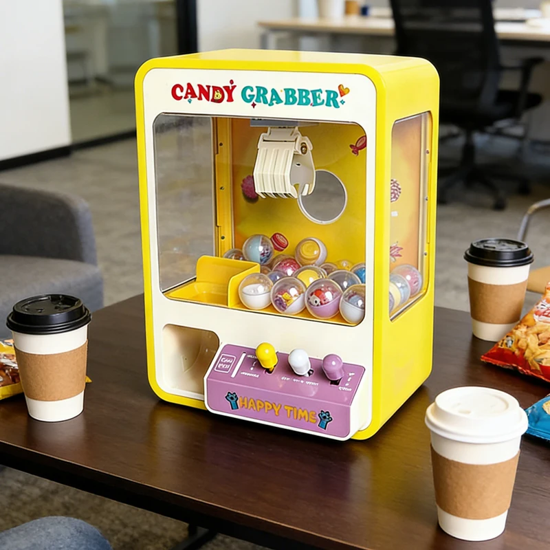 Claw Machine Electronic Candy Machine Arcade Claw Machine Retro Carnival Music And 24 specie Game Birthday Game Candy Kids Toys