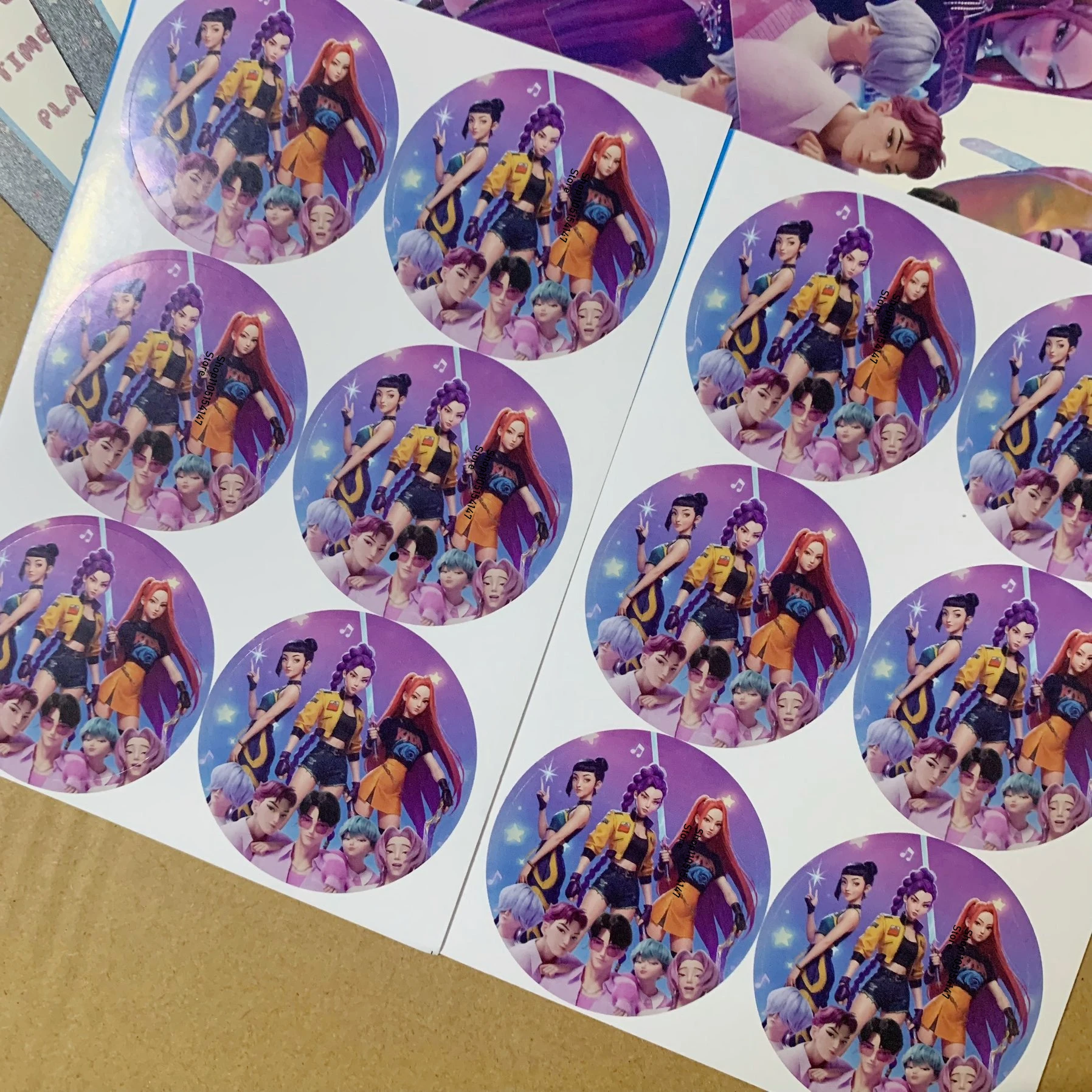 12 قطعة KPop شيطان الصيادين بطاقة دعوة حفلة أنيمي الاطفال عيد ميلاد بطاقات المعايدة صفحة واحدة بطاقة دعوة الطرف الديكور #2