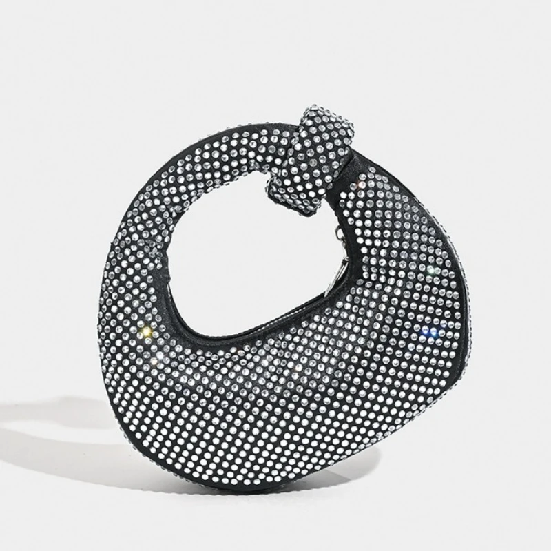 

2024 Роскошный новый элегантный кошелек-клатч, роскошная вечерние мини-сумка со стразами, кошелек для женщин, банкетные сумки со сверкающими бриллиантами