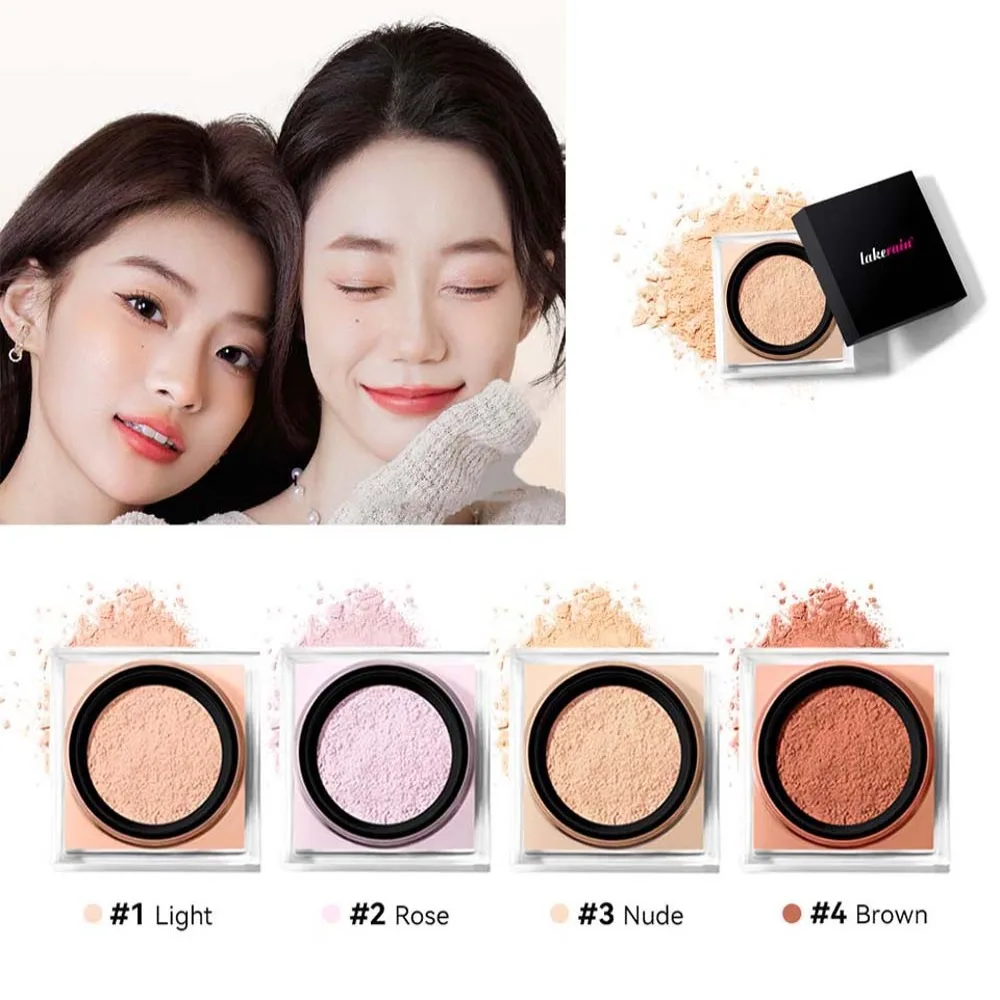 

Easy To Apply Lock in Makeup Setting Powder Lightweight Silky Texture Matte Loose Powder Smooth Lasting Face Loose Baking Women