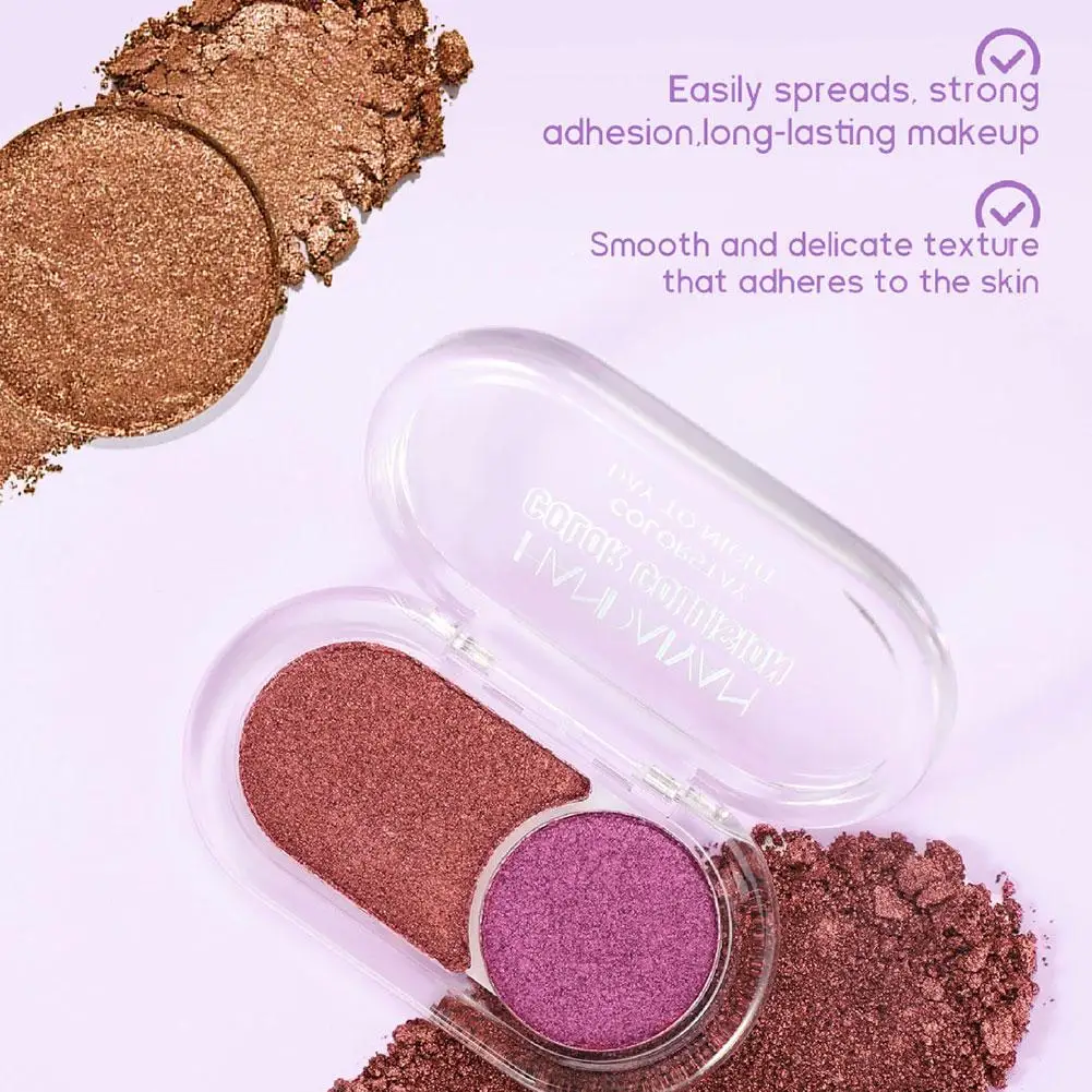 لوحة ظلال عيون لامعة مقاومة للماء ومقاومة للعرق باللون الأخضر والأزرق غير لامعة لهالوين بانك، مظهر مكياج جريء داكن