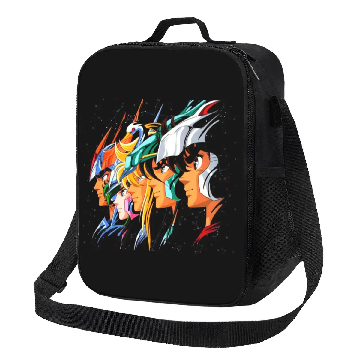 

Knights Of The Zodiac Resuable Lunch Boxes for Saint Seiya Manga Thermal Cooler Food Insulated Lunch Bag Kids School Children