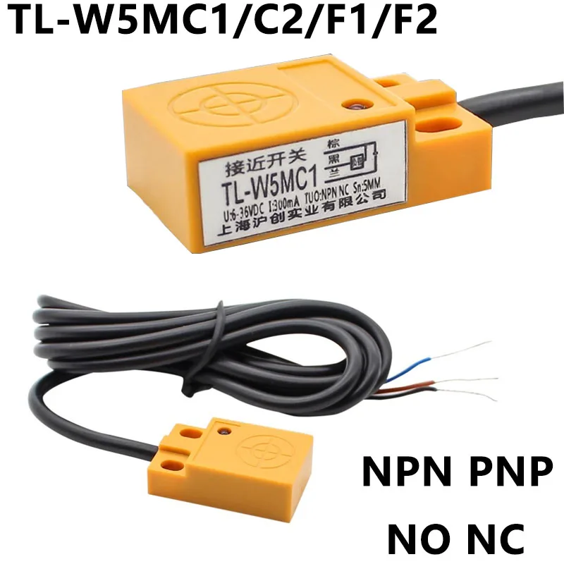 KH TL-W5MC1 5mm 3-przewodowy indukcyjny czujnik zbliżeniowy przełącznik wykrywania NPN DC 6-36V dla Arduino TL-W5MC1/C2/F1/F2