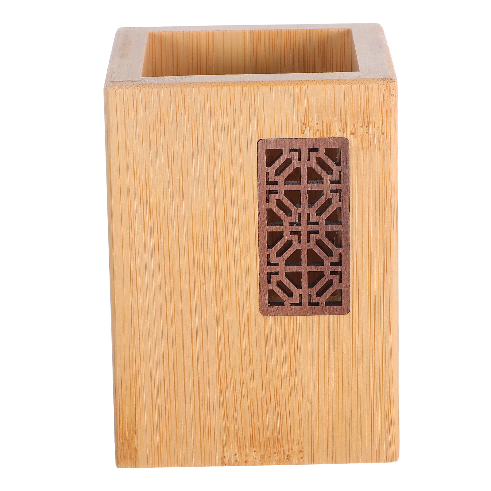 

Bamboo Pen Holder Decorative Multifunctional Desk Organizer Pencil Stand Pen Cup for Office School Home Stationery Storage