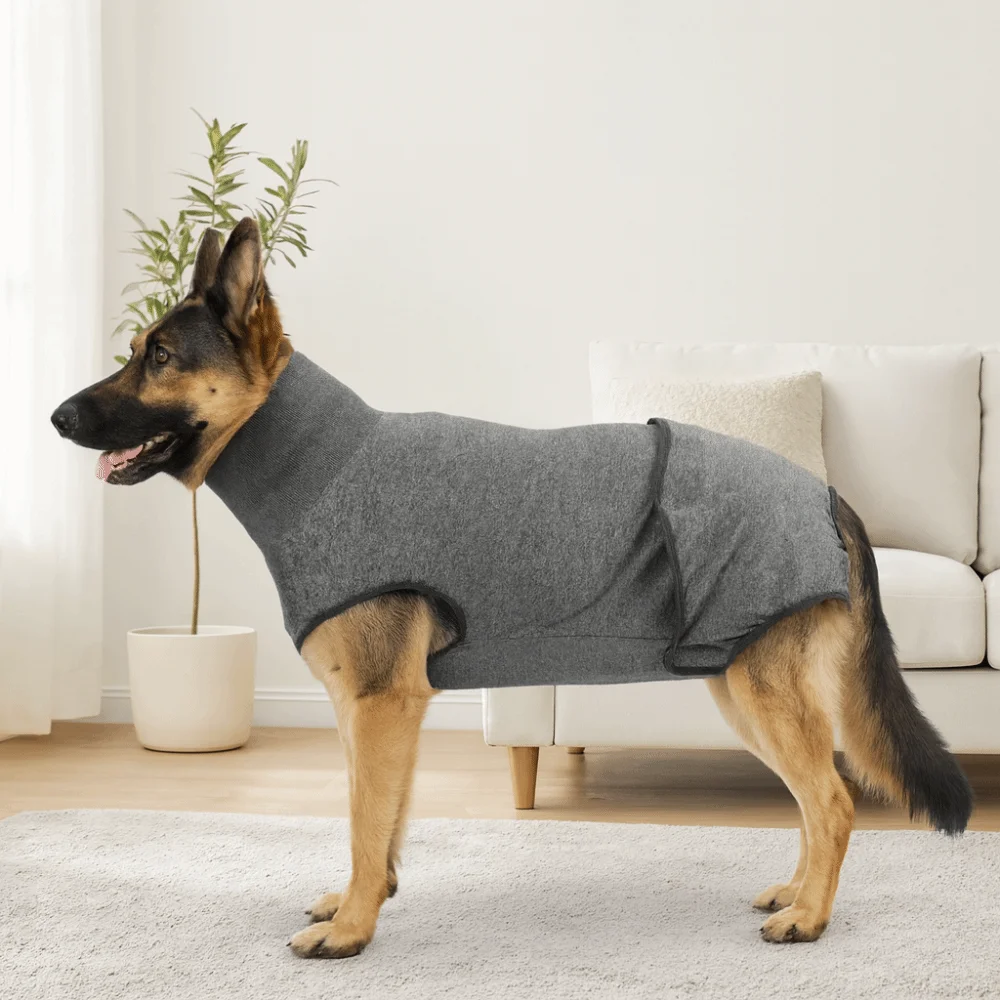 Elastic Dog Recovery Suit Washable Comfortable Dog Physiological Pants Breathable Adjustable Prevent Licking Clothes