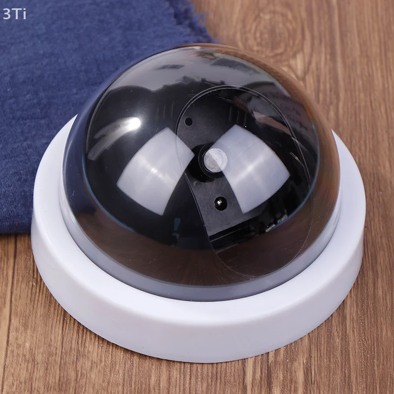 Беспроводная манекен-поддельная камера безопасности, поддельная камера видеонаблюдения, домашняя купольная водонепроницаемая камера с мигающими красными светодиодами, поддельный монитор