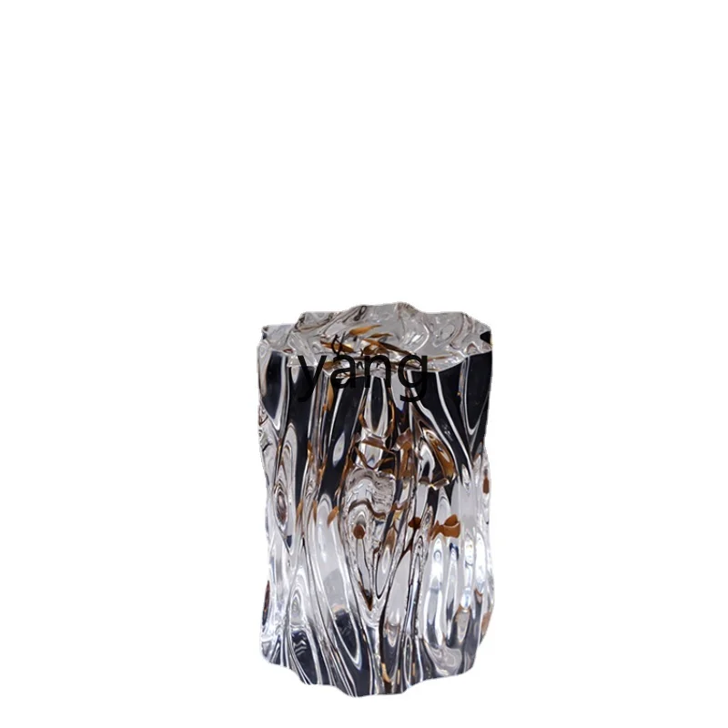 L'm'm Transparent Resin a Block of Wood Or Stone New Chinese Tea Room Stool Living Room Solid Wood Crystal Stool