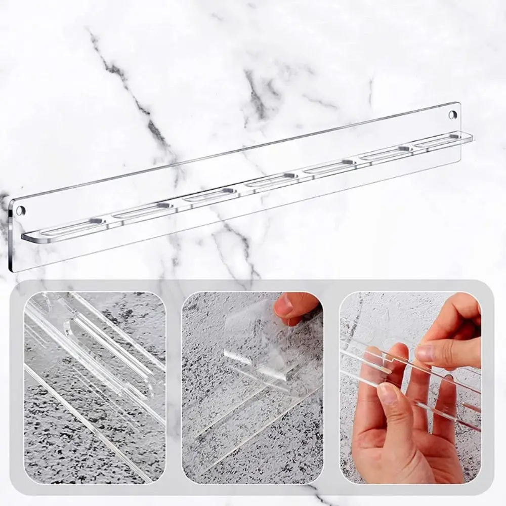 Modern 7 Holes Eyewear Display Rack Transparent Acrylic Sunglasses Display Hanger Wall Mounted Glasses Storage Rack Home