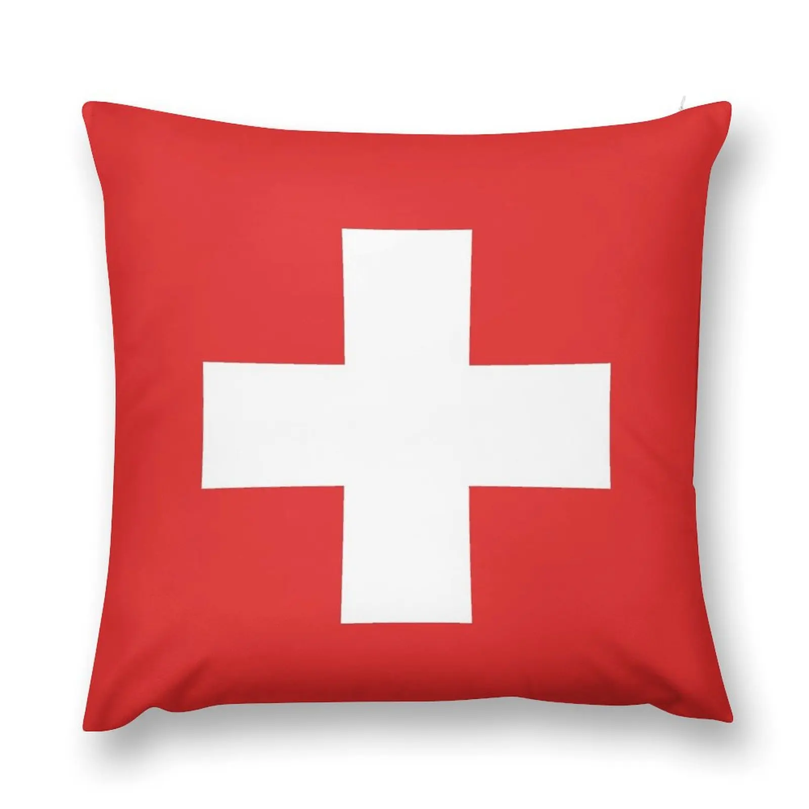 Swiss Flag Throw Pillow Elastic Cover For Sofa christmas ornaments 2025 Room decorating items pillow