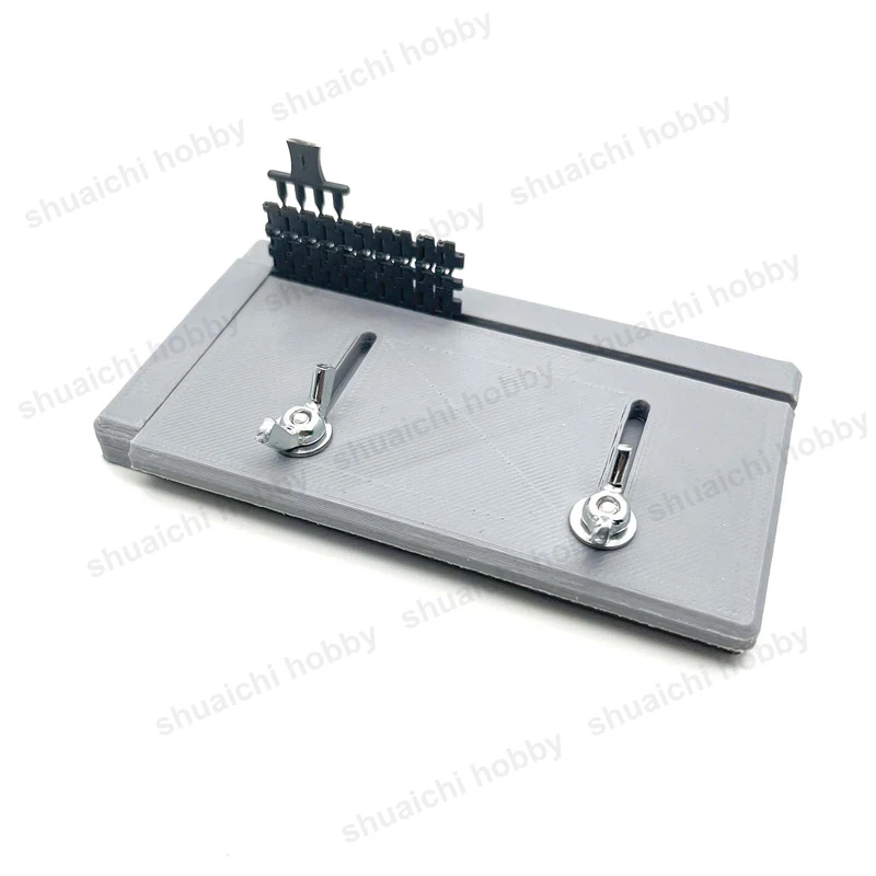 트랙 스플라이싱 조립 도구, 30mm 조정 가능한 간격, 빠른 트랙 조립기, 모델 탱크 장갑차용 DIY 고정장치 도구, 1 개