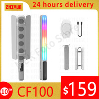 ZHIYUN Official CINEPEER CF100 100W Handheld RGB Led Lights Stick Light 2700K-6500K Video Lamp Streaming Photography Lighting
