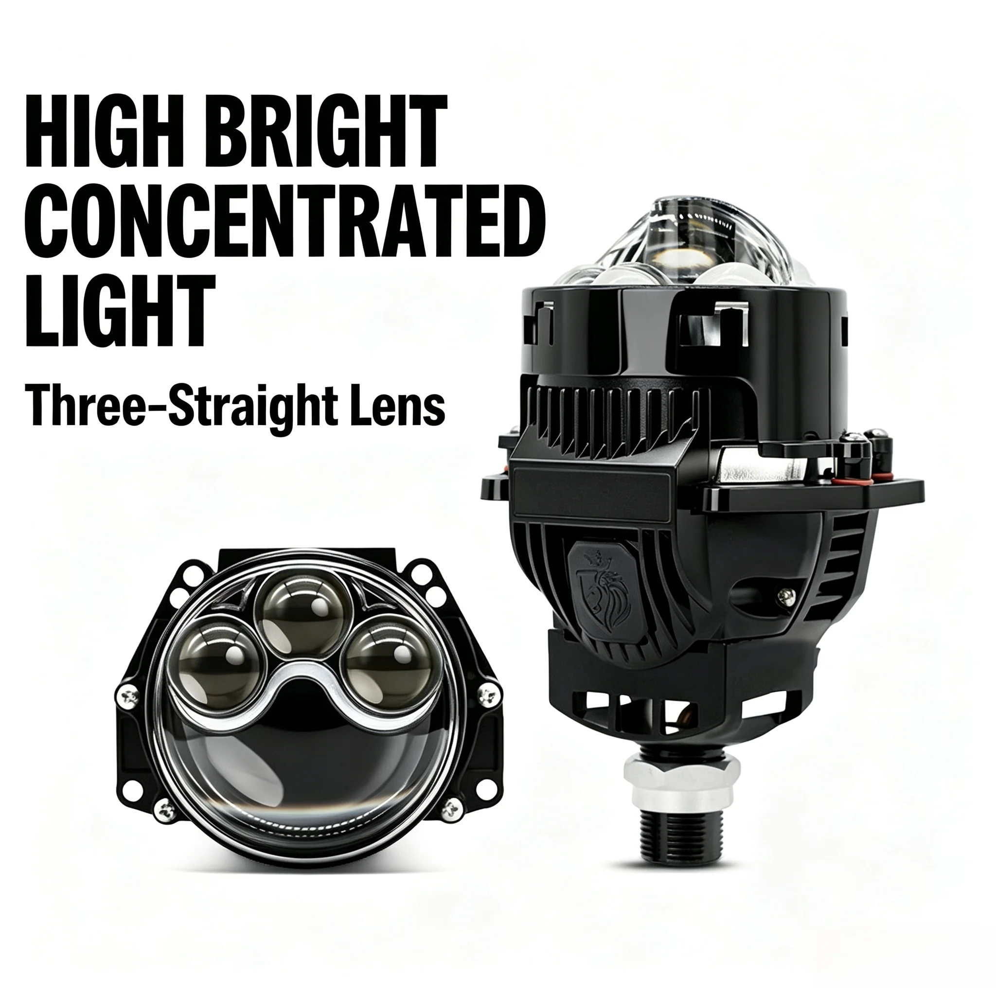 NXY 3 Inch Triple Direct Laser Matrix LED Bi Projector Lens 160W High Power Plug Play Car Retrofit Headlight Lamp Super Bright