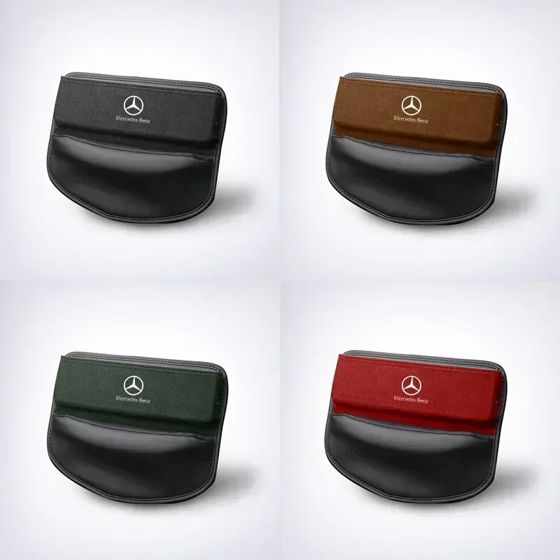 for Mercedes Benz Car Logo Seat Gap Organizer Box Storage Bag W204 W205 W203 W211 W212 W213 W201 W210 W124 W126 CLA CLK CLS GLA view 3