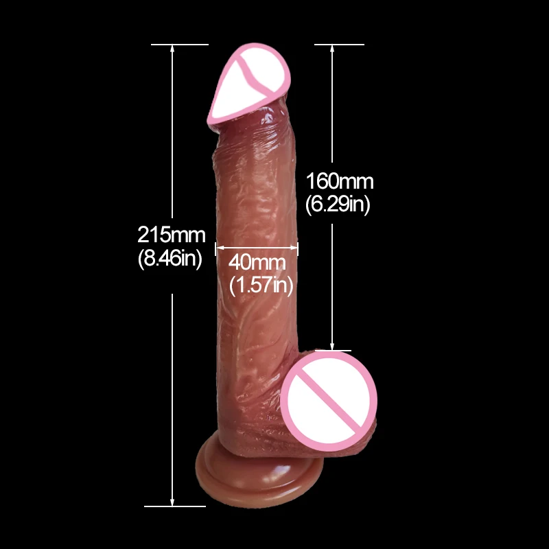 Realistic Dildo Soft Silicone Big Penis Anal Butt Plug Adult Products Female Masturbation Erotic Sex Toy for Women Lesbian