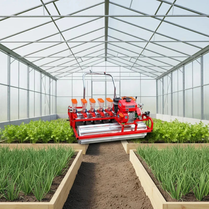 

Greenhouse Garden Planting Machine: Automatically Evenly Plants Dense Crops Such As Onions And Celery
