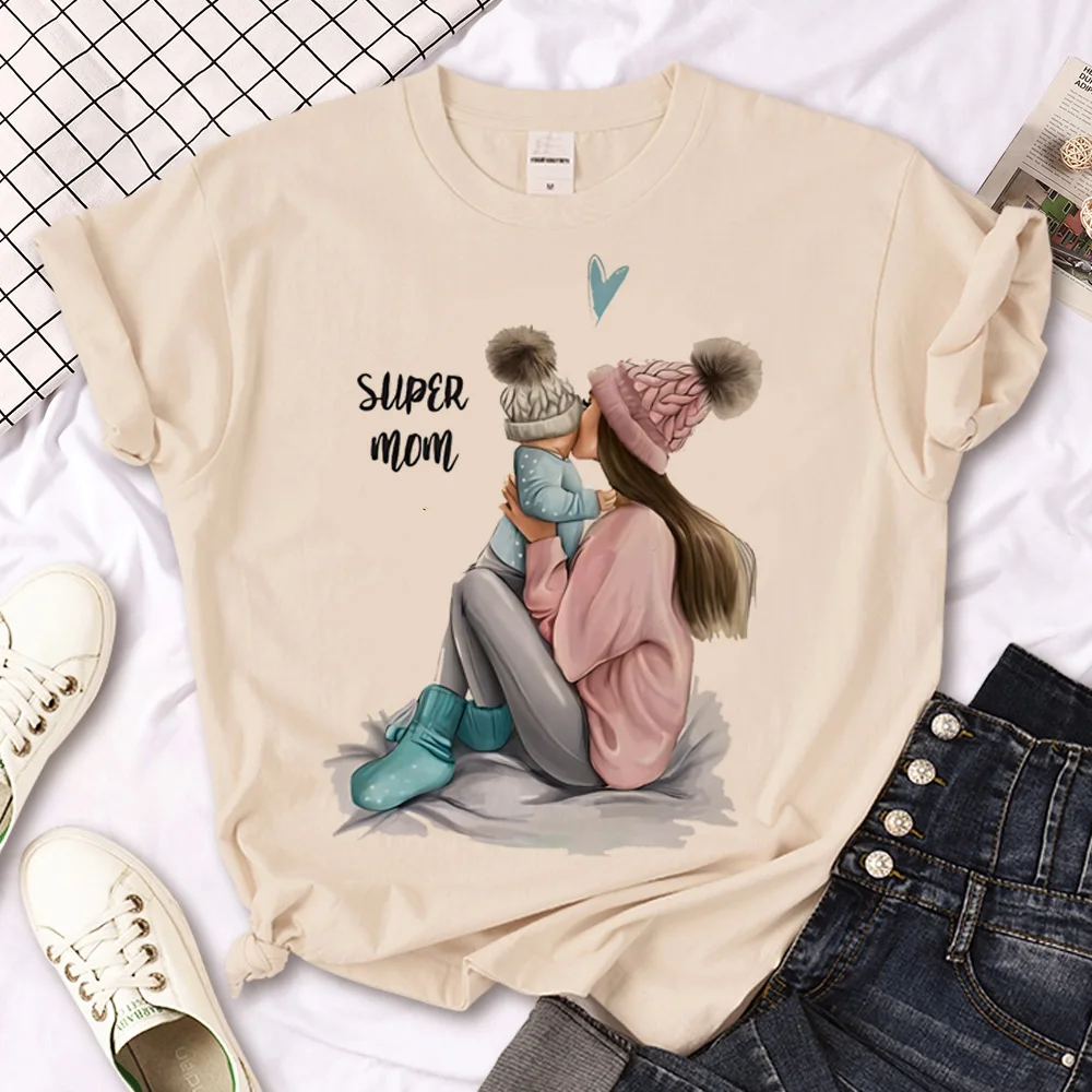 

Mom Mother Boy Girl Print t-shirts women streetwear Y2K comic t-shirts girl comic streetwear clothing