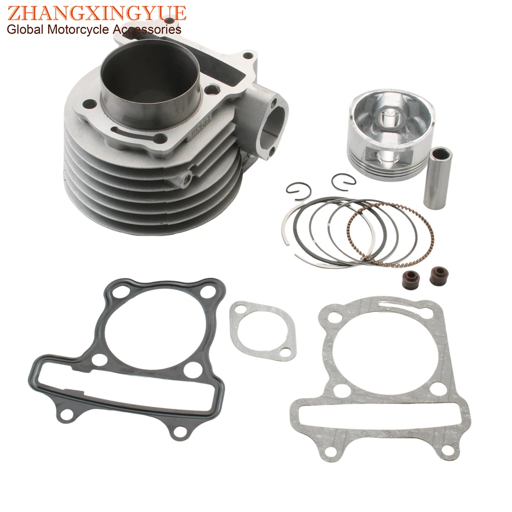 57.4mm skuter zespół bloku cylindra dla SYM Orbit Fiddle 1 2 Megalo Symply X-Pro VS125 2009
