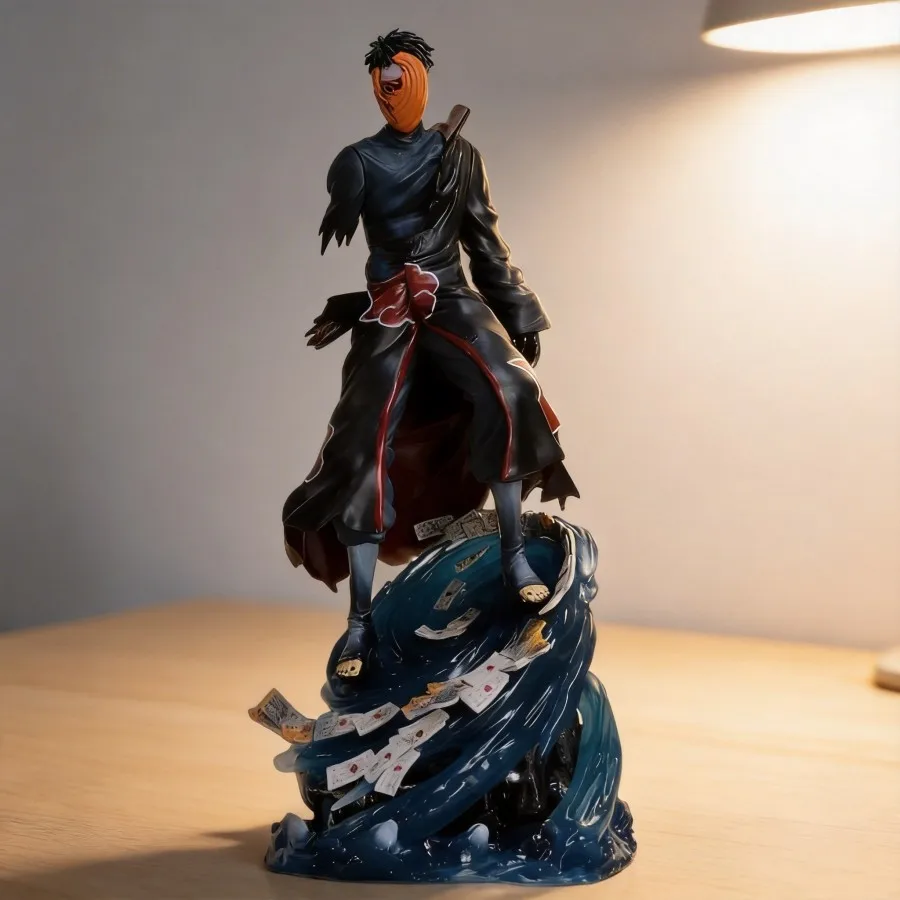 

Naruto Shippuden Akatsuki Tobi Uchiha Obito Light-up Action Figure 34cm Collection Model Gift