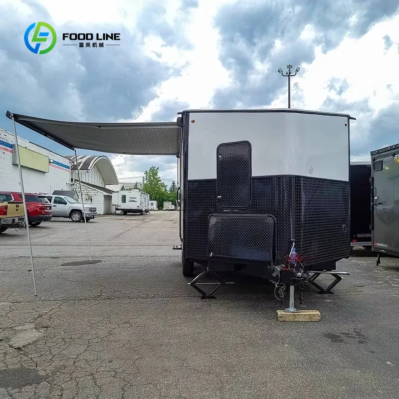 Customized Built Office Trailer with Awning Mobile Workspace Solution Office Trailer for Onsite Projects Needs