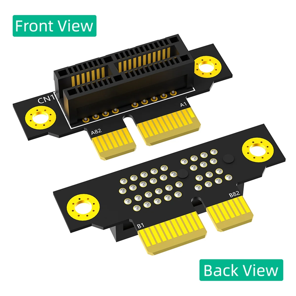 AT87-PCI-E 1X 3.0 90 Degree Reverse Male to Female Riser Card for 1U Server (Installation Direction Towards CPU)