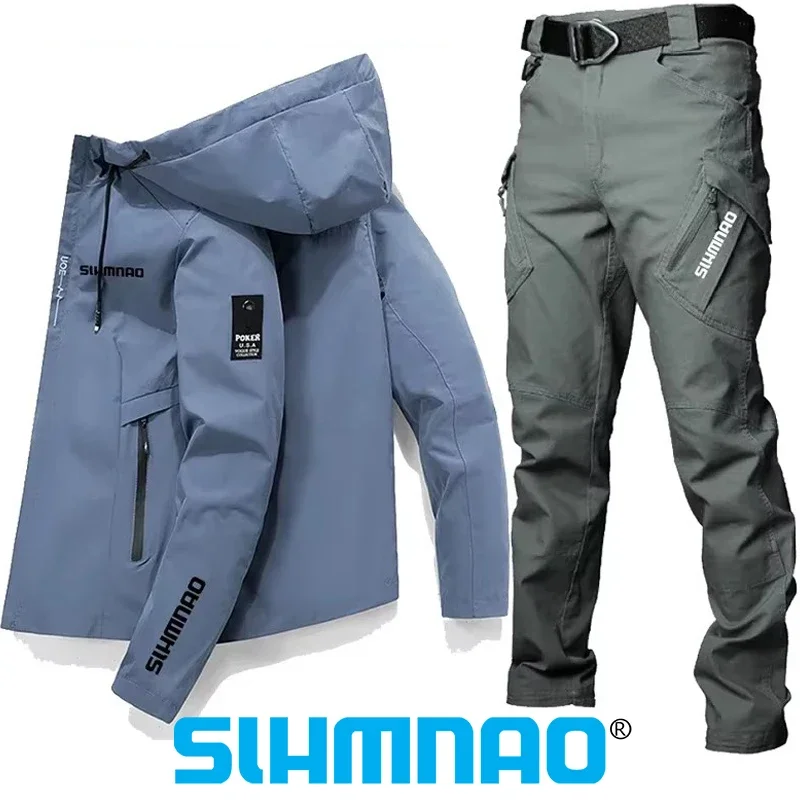 

Комплект для рыбалки, куртка, тактические брюки, высококачественный сезон весна-осень, защита от солнца, спортивный костюм для рыбалки на открытом воздухе