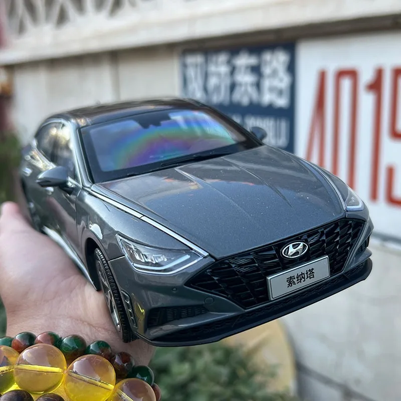 1:18 scala pressofuso Hyundai dieci generazione Sonata lega modello di auto collezione ornamenti Souvenir Display scatola originale