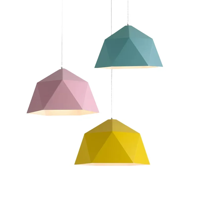 

Restaurant small chandelier, multi-color macaron simple modern atmosphere fashion chandelier
