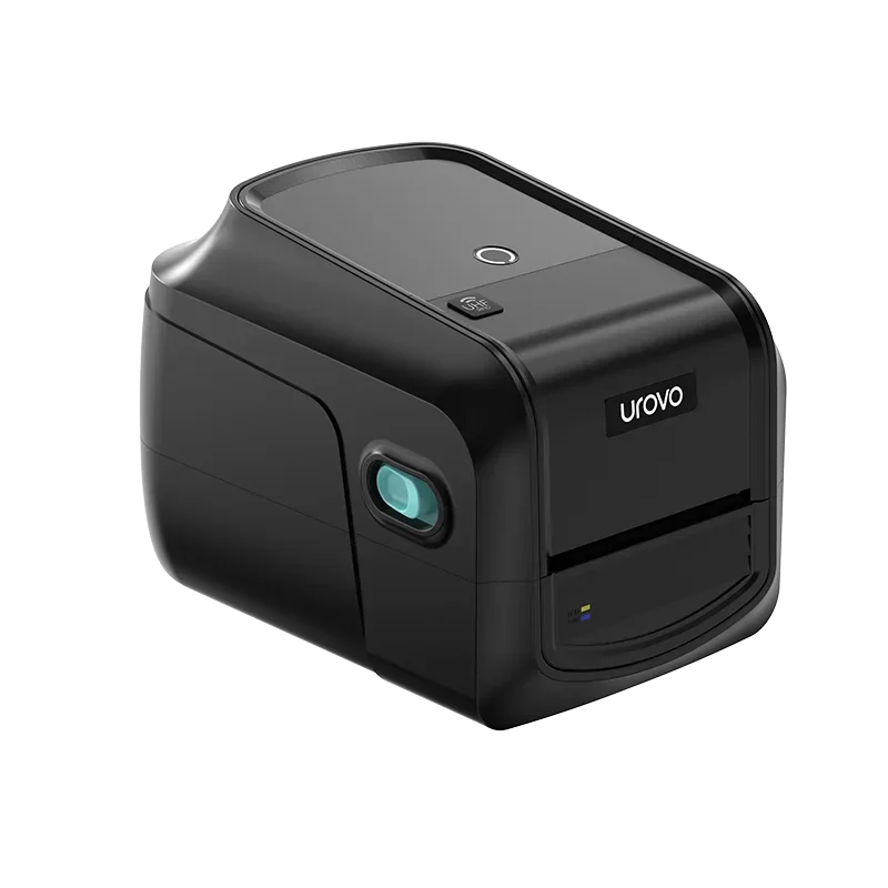 2025 venda quente Urovo D812R Plus Impressora de etiquetas RFID de mesa: codificação de etiqueta no passo de alta velocidade de 15 mm