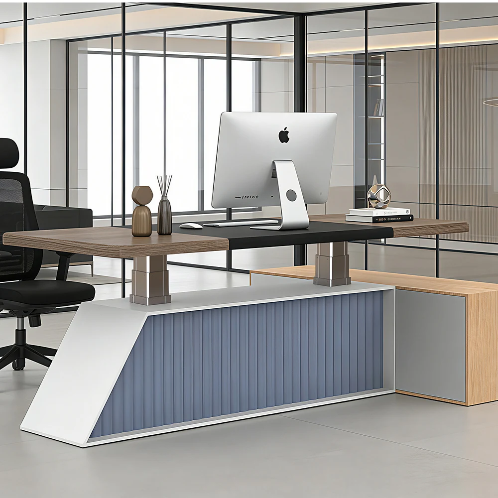 Heavy Du ty Dual Motor Electric Executive Standing Desk 625-1175mm Height Adjustable Table Frame for Modern Boss Office Room