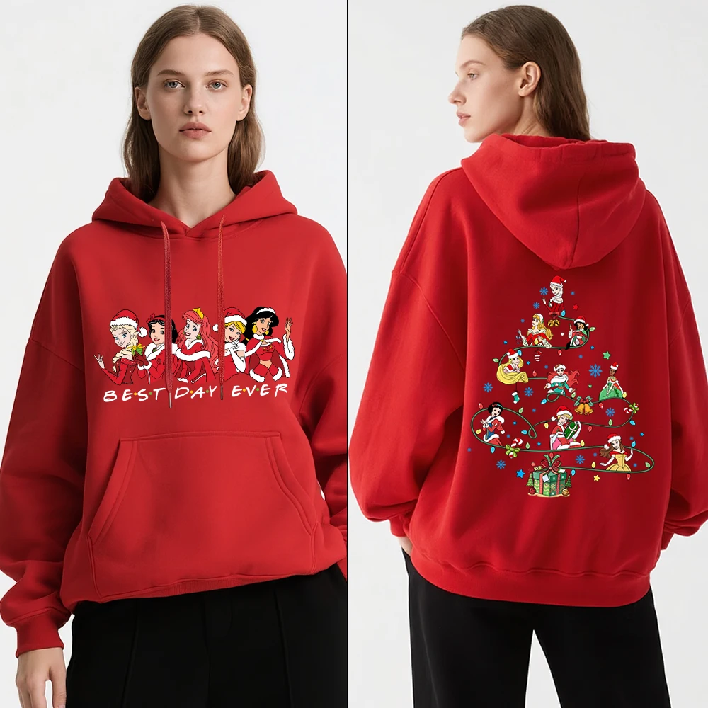 

Толстовка с капюшоном Disney Princess для женщин, теплый повседневный пуловер, зимняя одежда на каждый день, наряд для праздников, вечеринок и путешествий