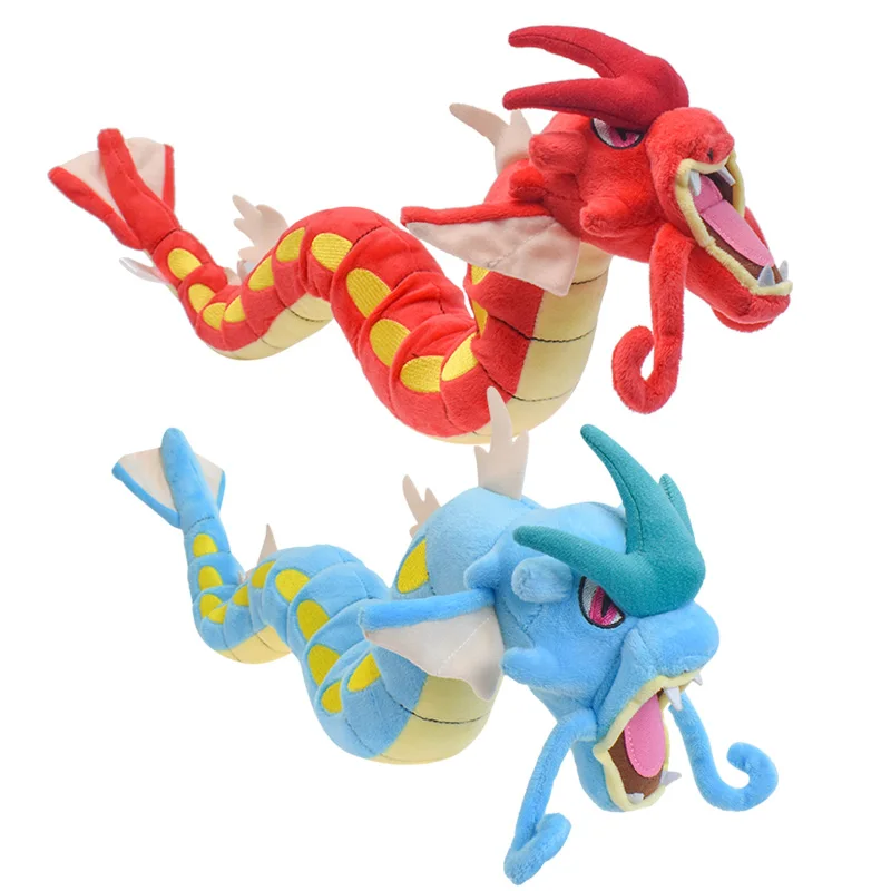 2 Styles Pokemon Plush Toys Gyarados Shiny Gyarados Doll Soft Stuffed Toys for Boy Girl Birthday Gift