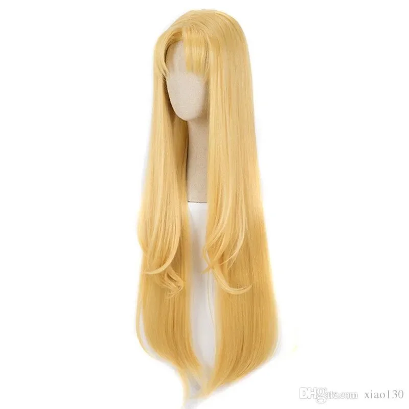 The Rising of the Shield Hero Firo Cosplay Wig Long Gold Blonde Straight Hair