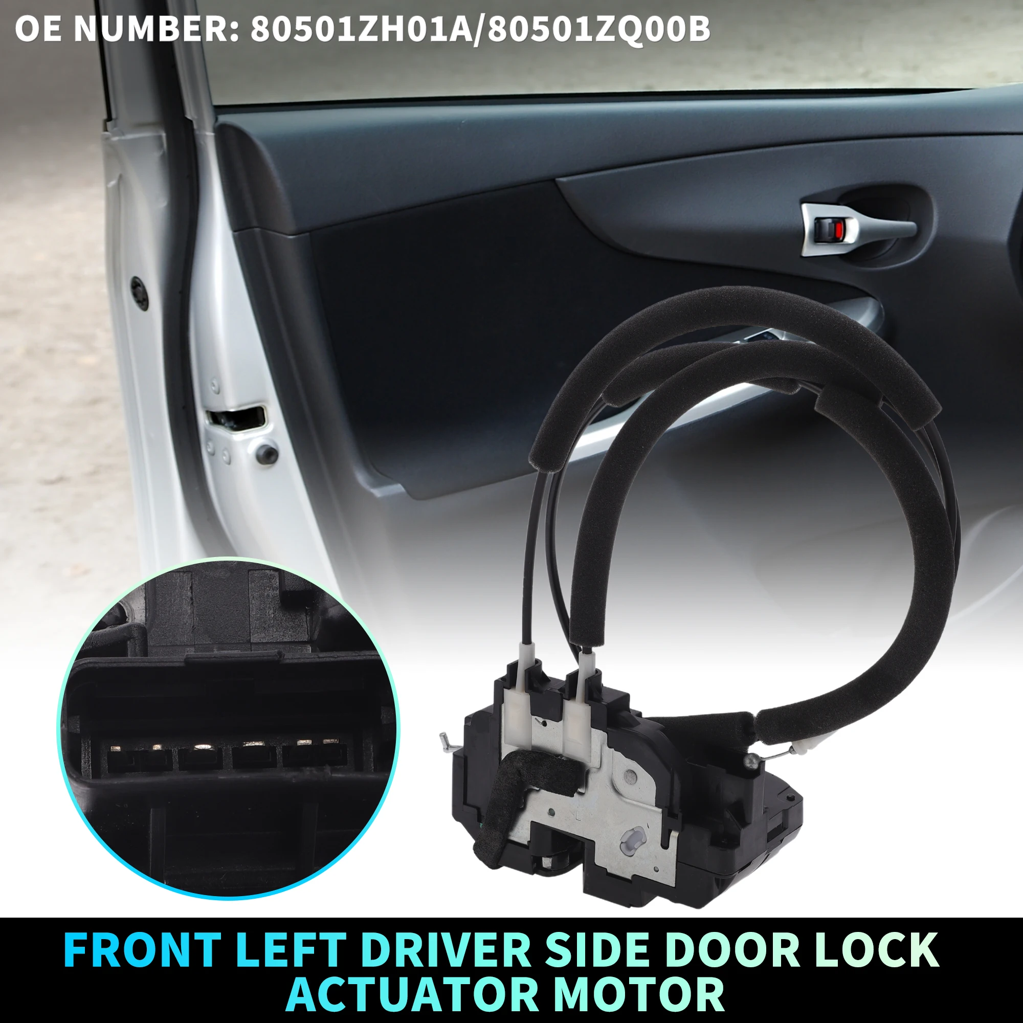 uxcell-フロント左側ドアロックアクチュエーターモーター-ケーブル付き-日産タイタン用-80501zh01a