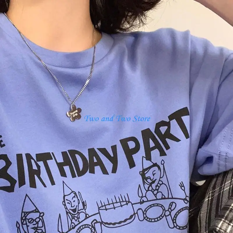 

HX6F Fashionable Pendant Neck Chain Trend Neckwear Jewelry for Stylish Individuals