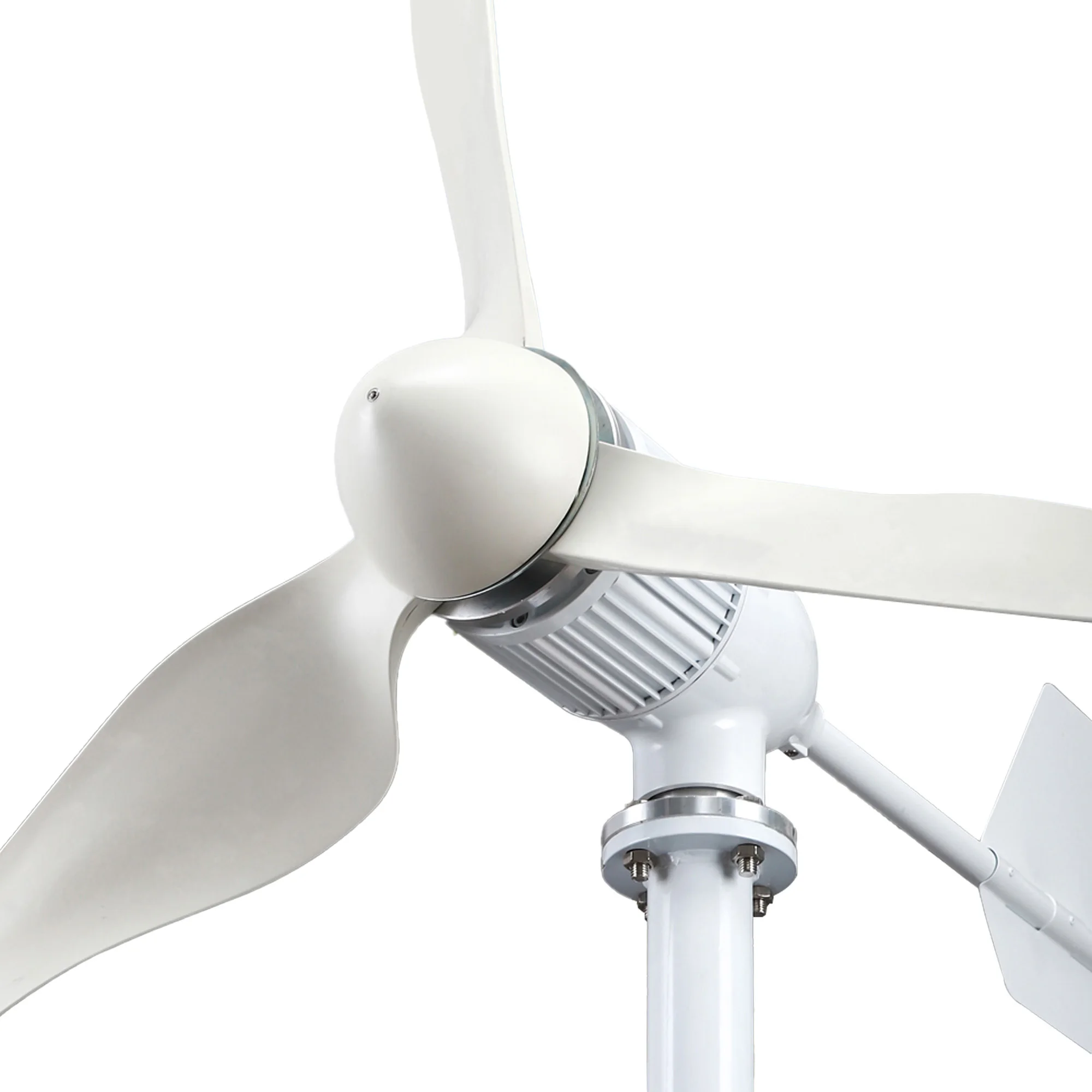 Sistema de energia gerador de turbina eólica de eixo horizontal personalizado profissional de energia gratuita 3000W 5000W 48V para uso doméstico