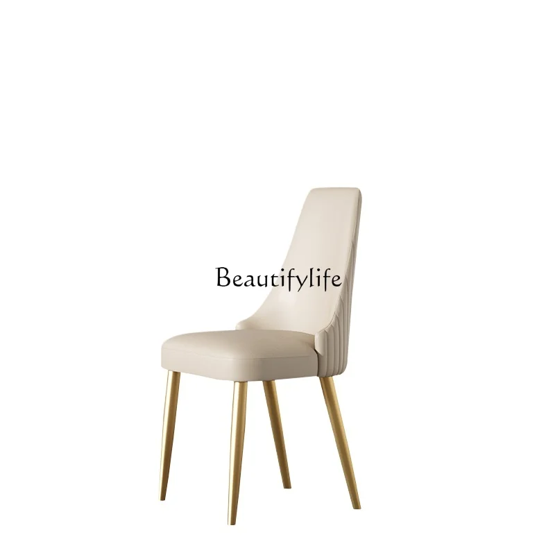 

*Nordic modern light luxury dining chair household simple desk dressing dining room