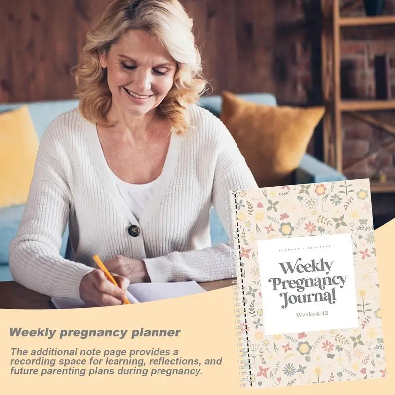 My Pregnancy Journal Weekly Pregnancy Organizer Pregnancy Journal Memories Book Expecting Moms Calendar Pregnancy Weekly Monthly