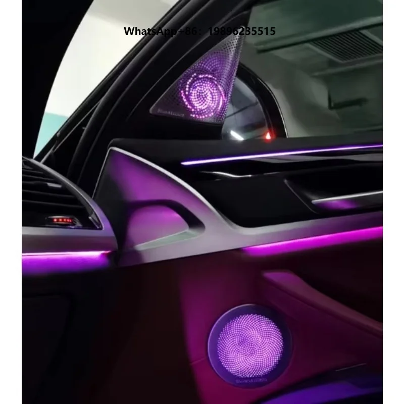 New Car Tweeter  Speaker Cover Luminous Ambient Light Audio Speaker Cover Interior Decoration